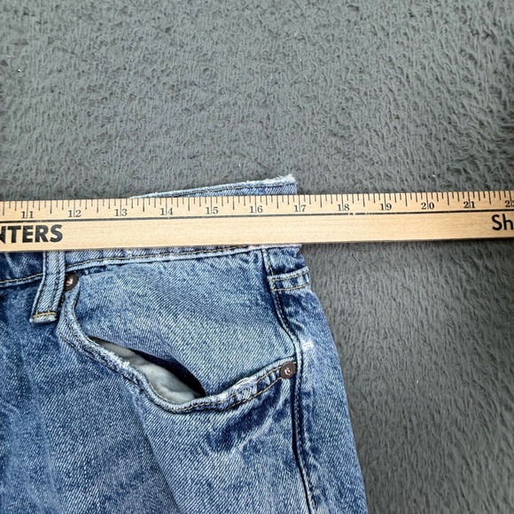 Lucky Brand Jeans Mens 33x30 Blue 410 Athletic Straight Light Wash Distressed - Picture 8 of 13